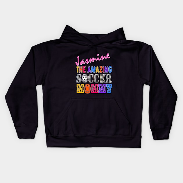 Jasmine Soccer Mom Kids Hoodie by  EnergyProjections